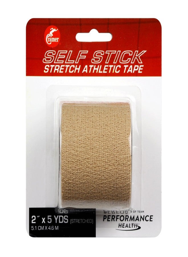 كرامر شريط لاصق مرن ذاتي اللصق من كريمر إيكو-فليكس، شريط لاصق، شريط رياضي مرن، لوازم غرف التدريب الرياضي، ضمادة سهلة التمزق وذاتية اللصق، لفة واحدة بطول 5 ياردات، بيج - Image 1